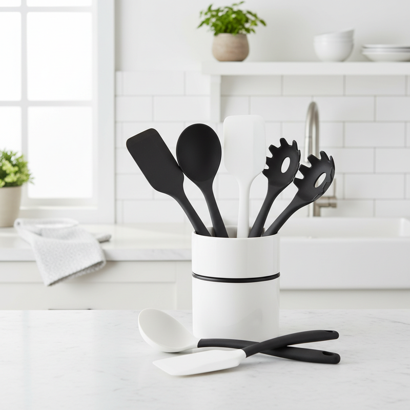 Jogo de Utensílios de Cozinha em Silicone